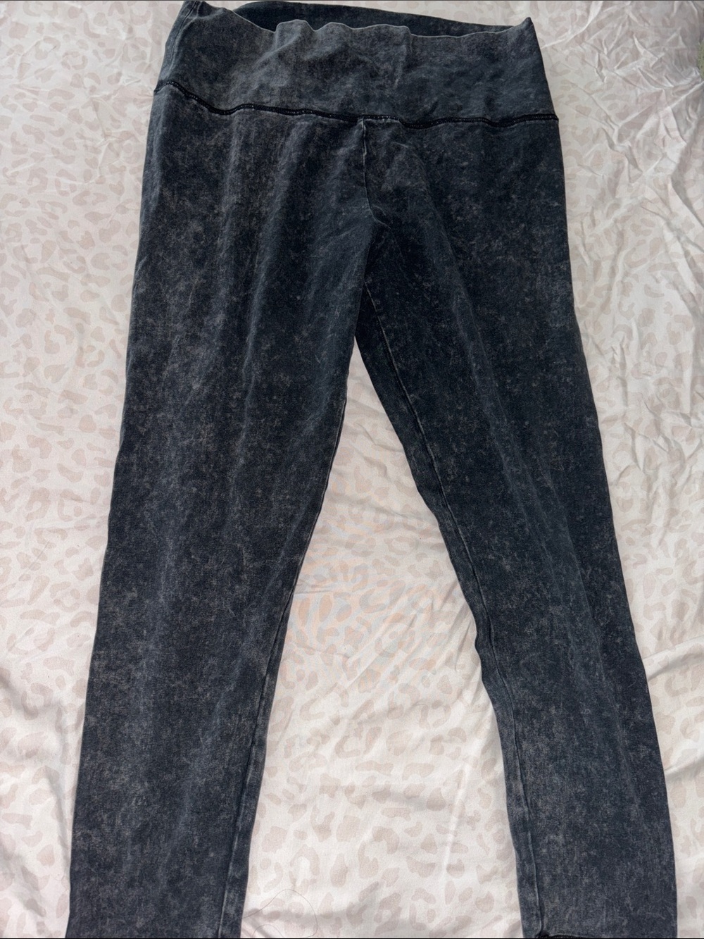 aerie Mineral-Wash Black High-Rise Jeggings